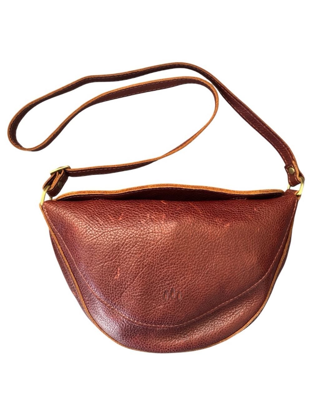 Portland Leather Goods Koala Sling Bag Medium Nutmeg Brown Leather Crossbody